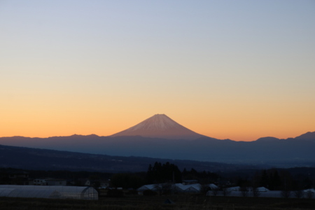 朝焼けの富士山！