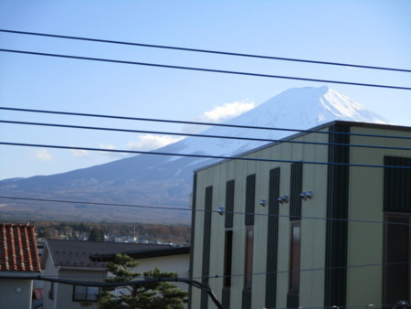 富士山　山頂望む